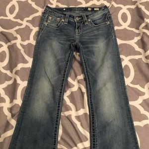 Girls MissMe Boot cut blue jeans